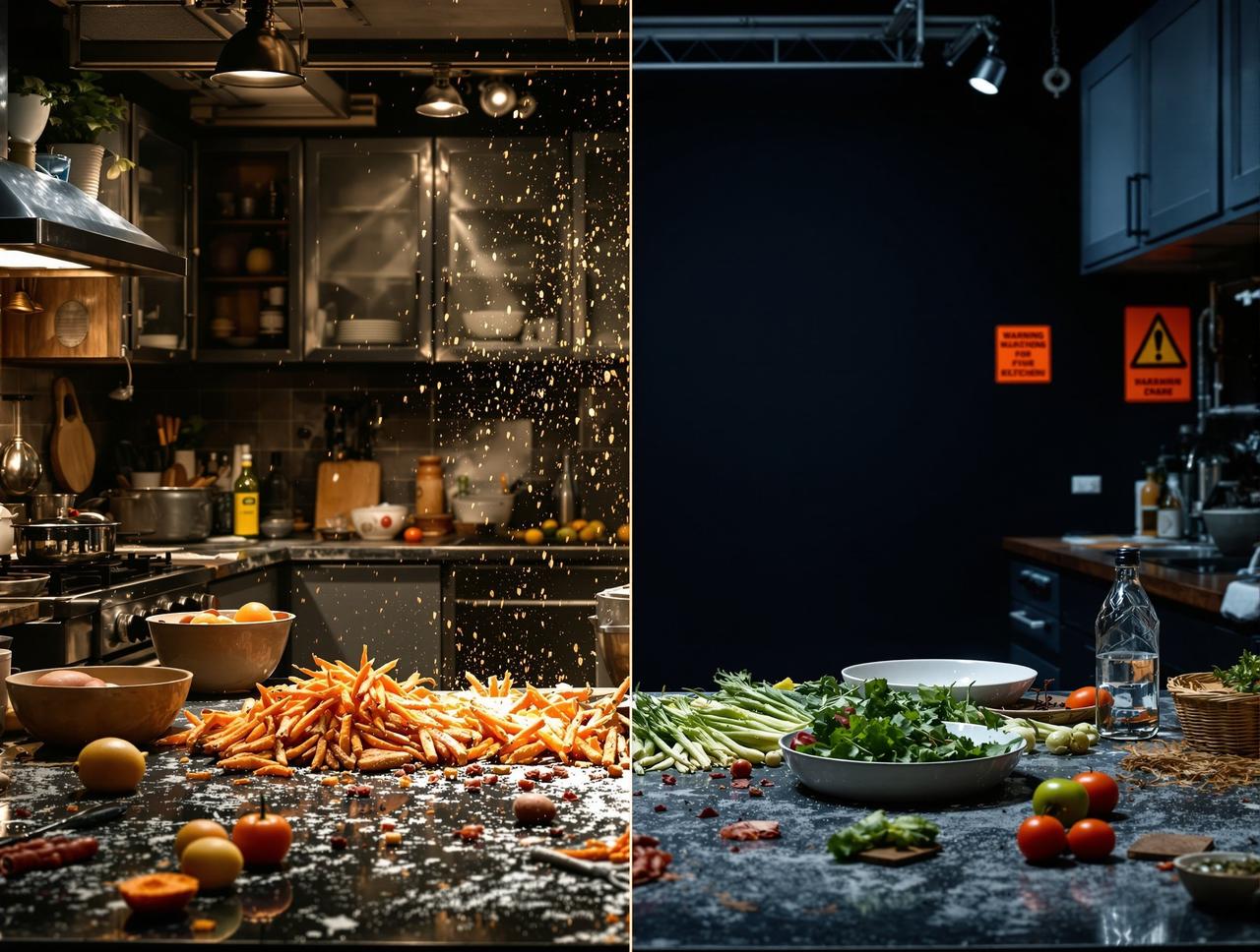 千万粉美食博主后厨被曝脏乱差，拍摄场地与实际厨房天差地别